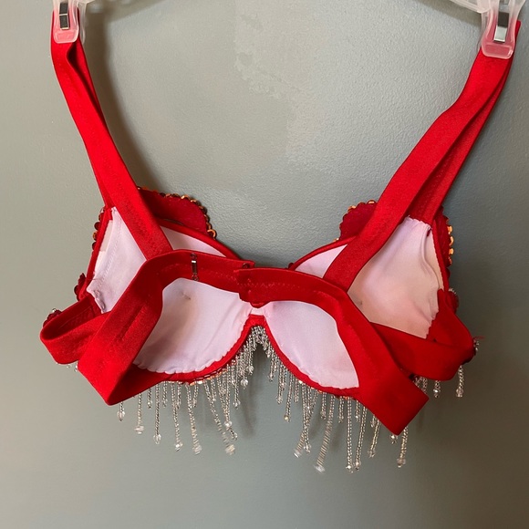 ROYAL SMEELA Crystal & Rhinestone Belly Dance Costume Bra for Women Size Medium - Picture 9 of 13